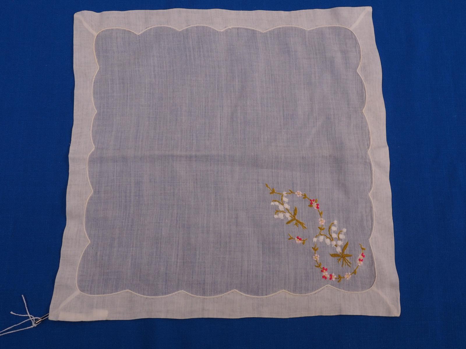 Shadow applique handkerchief