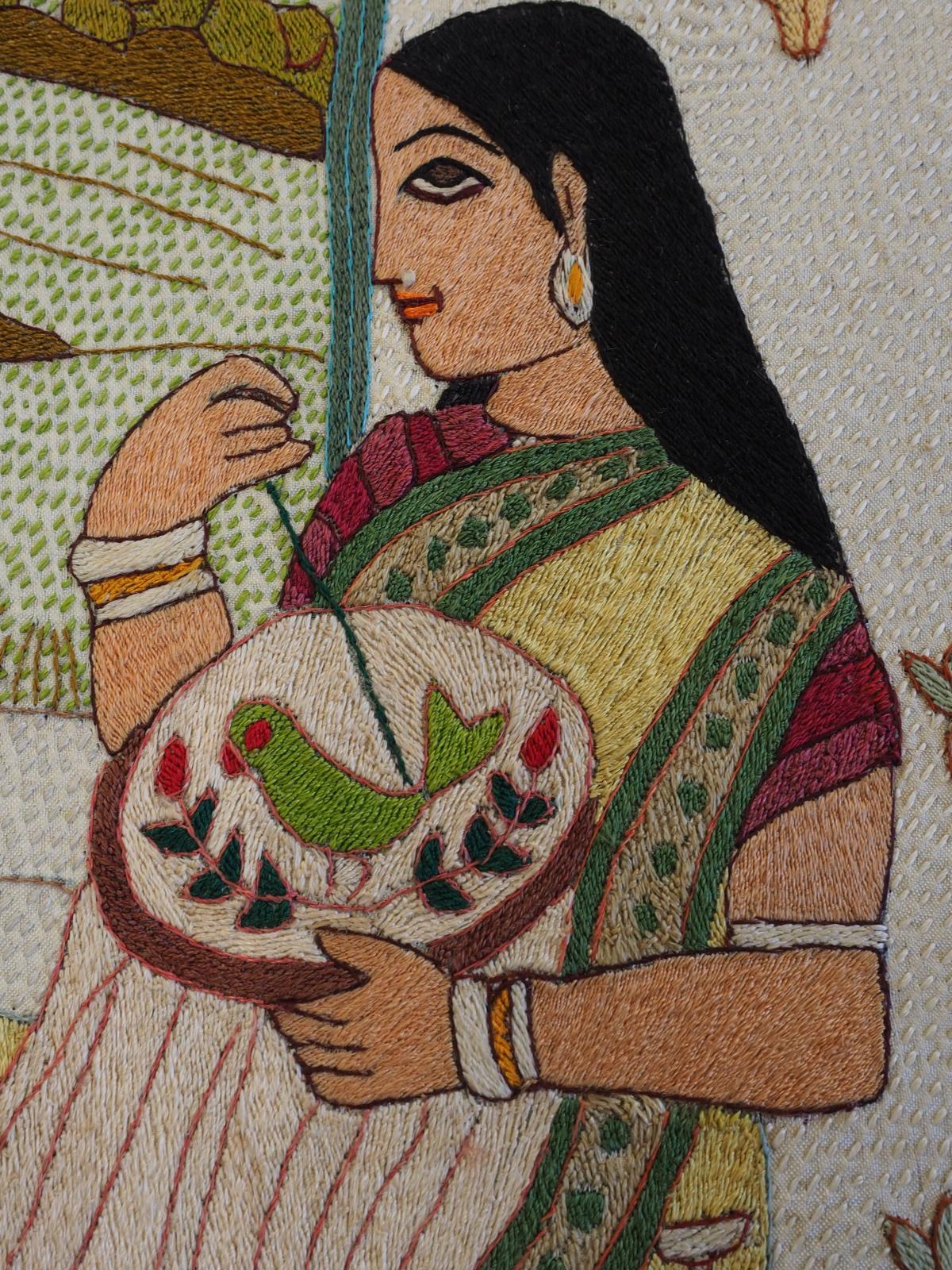 Embroidered picture