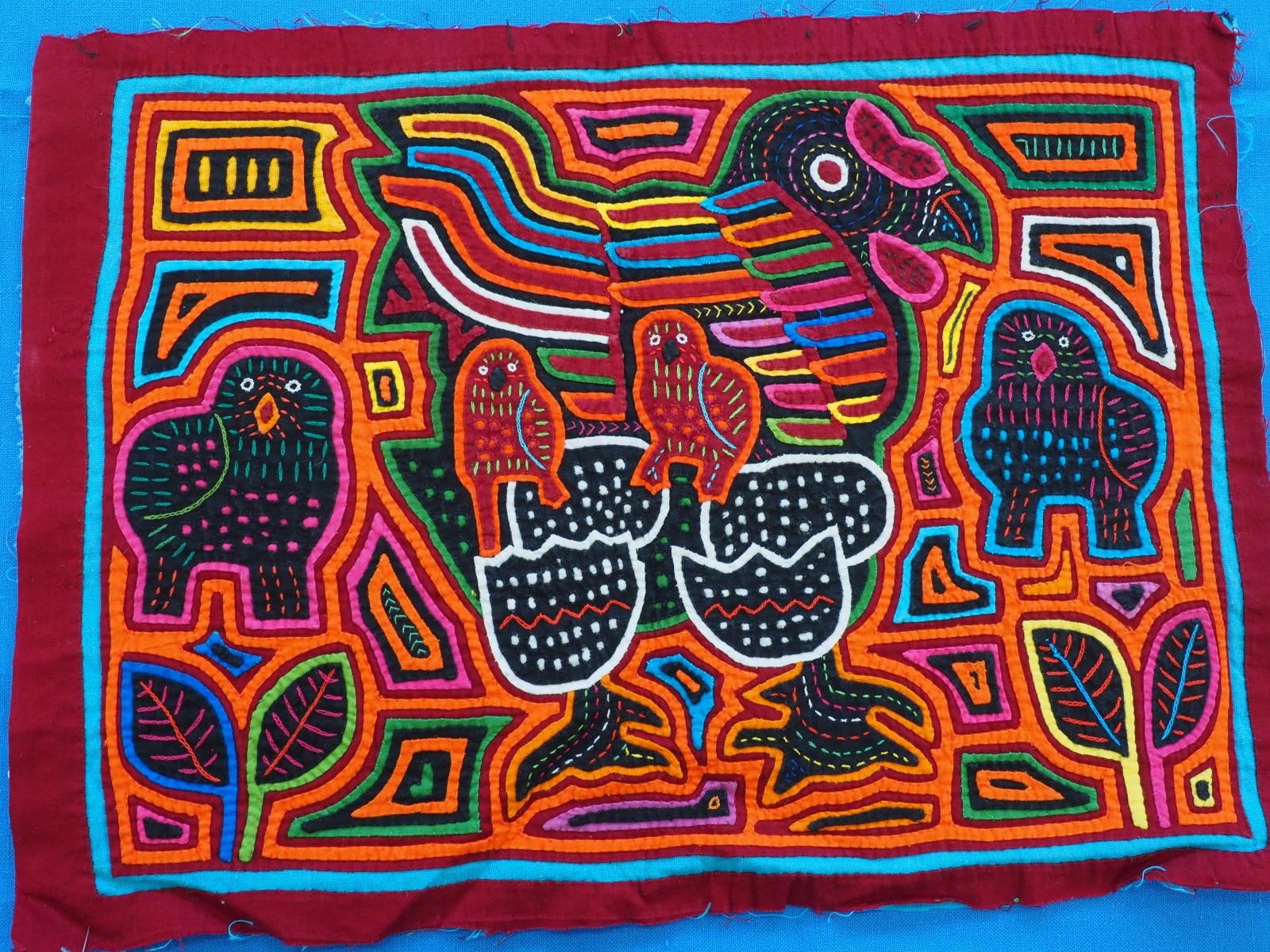 Mola, reverse applique panel