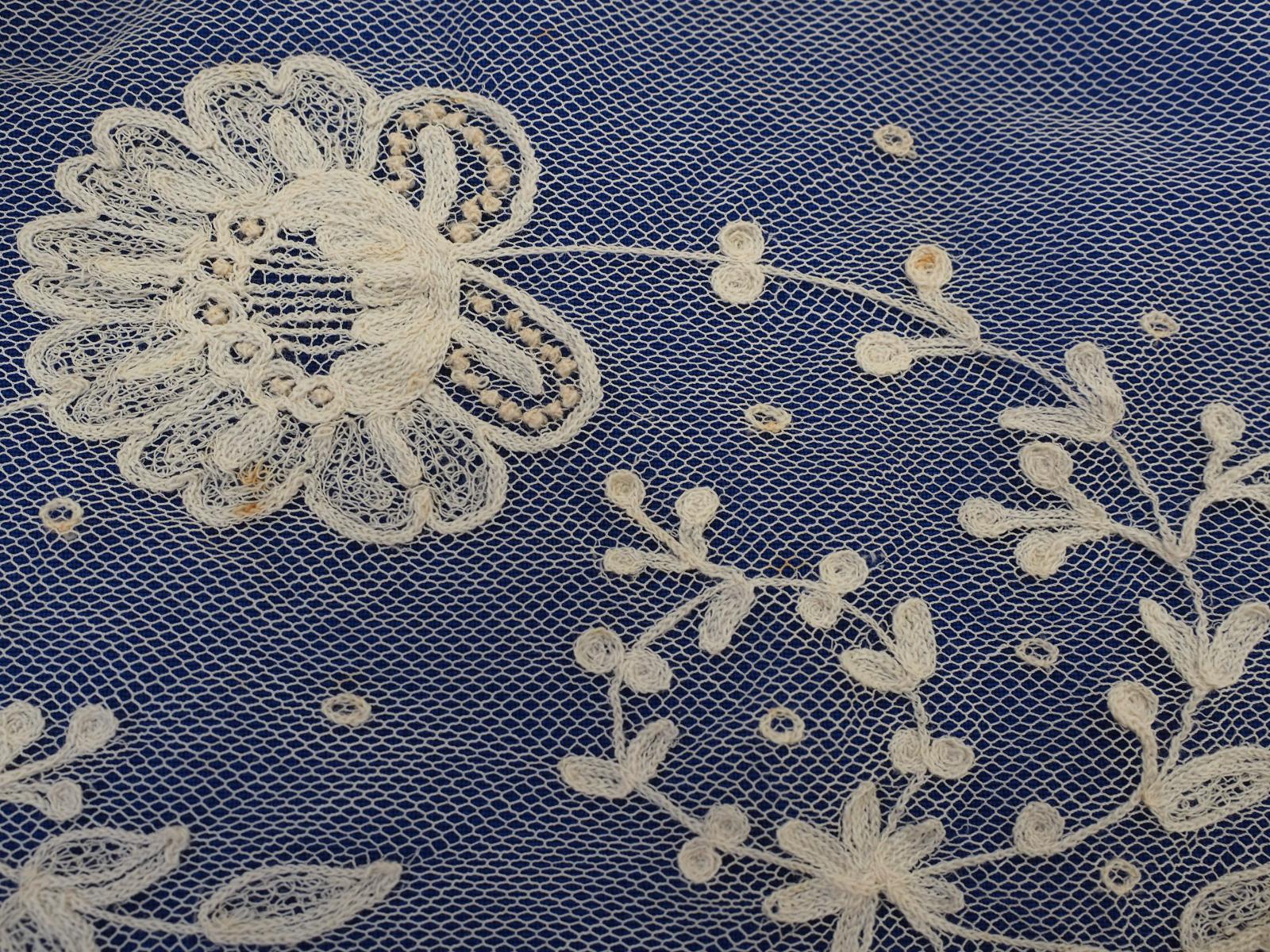 Tambour shawl detail