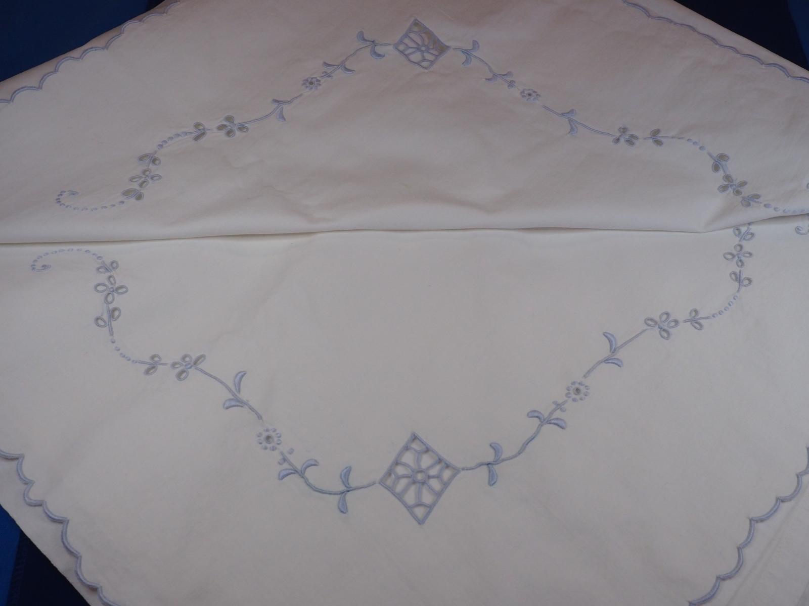 Madiera embroidered sheet set with pillowcases
