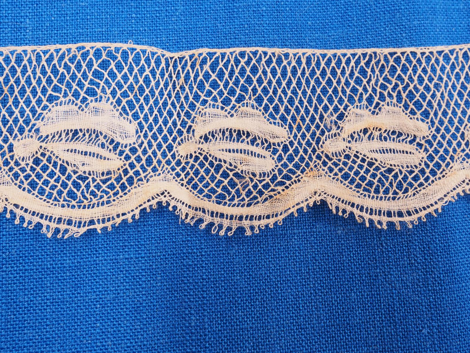 Valenciennes bobbin lace detail