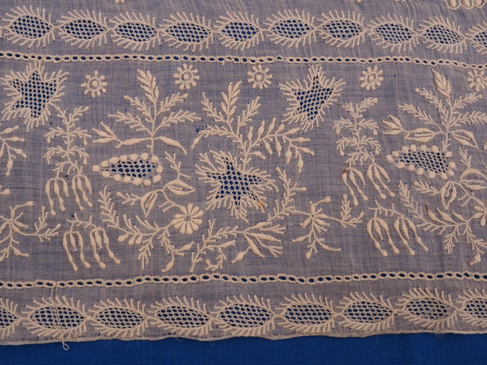 Chikan embroidery detail