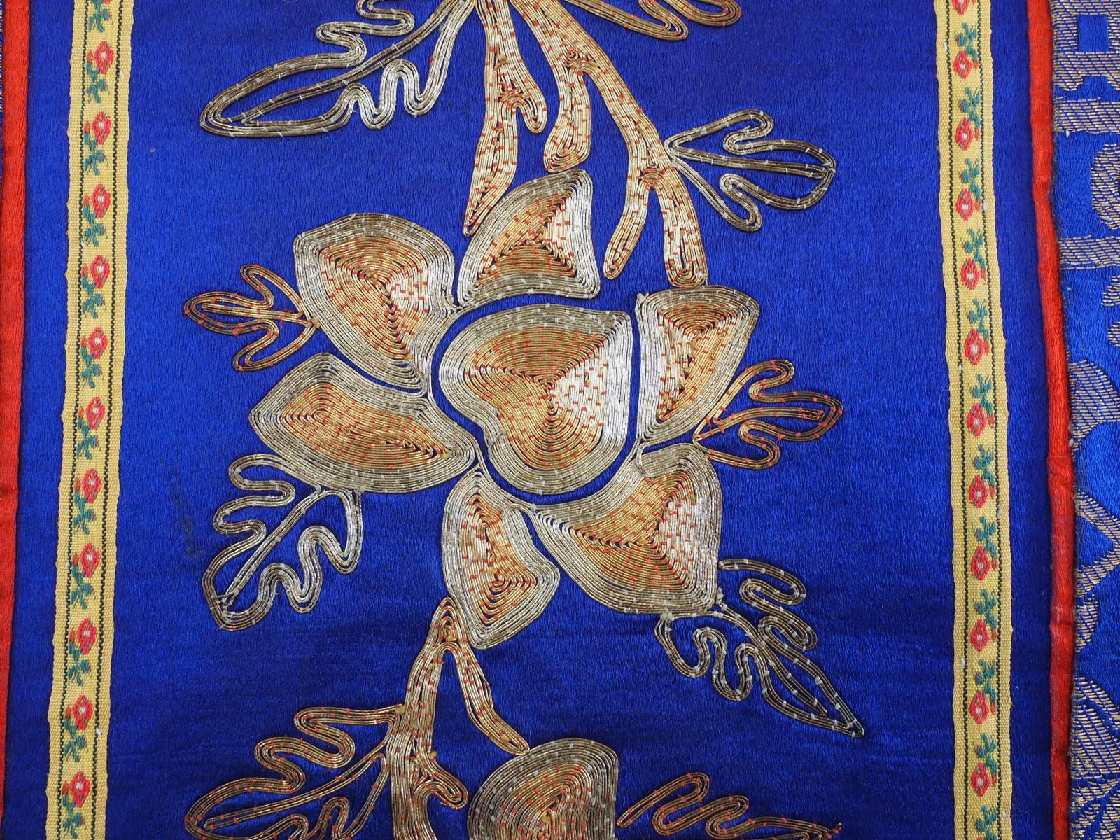 Detail of Chinese goldwork panel