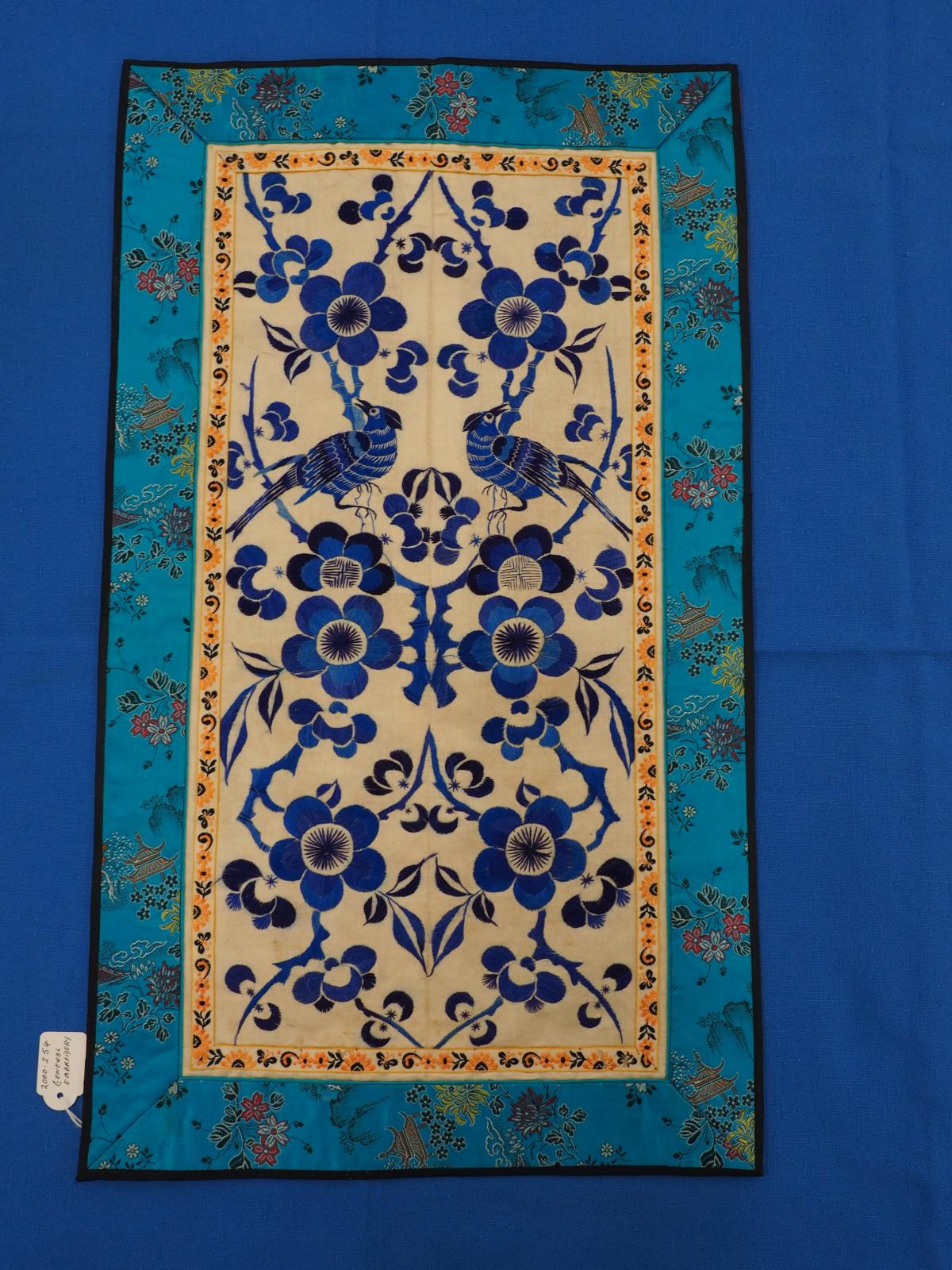 Chinese silk embroidered panel