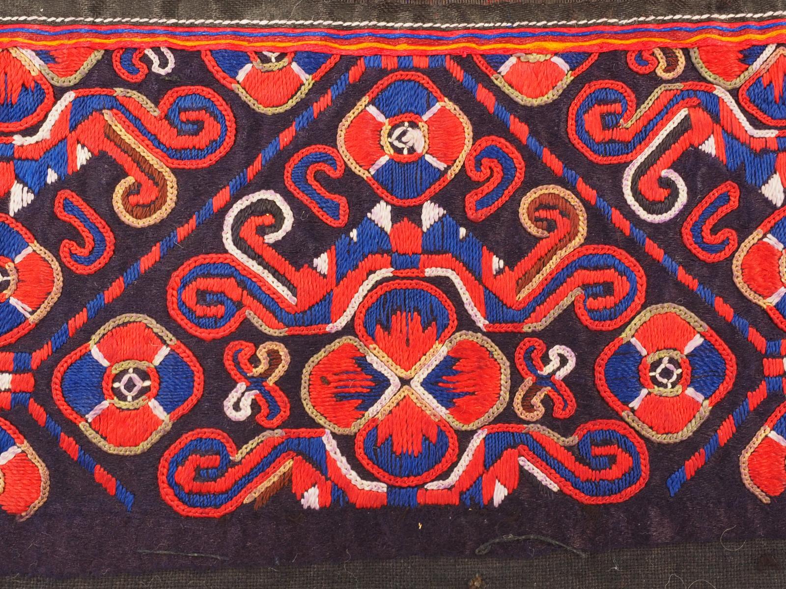 Detail of panel for jacket from Huangping, Guizhou, China