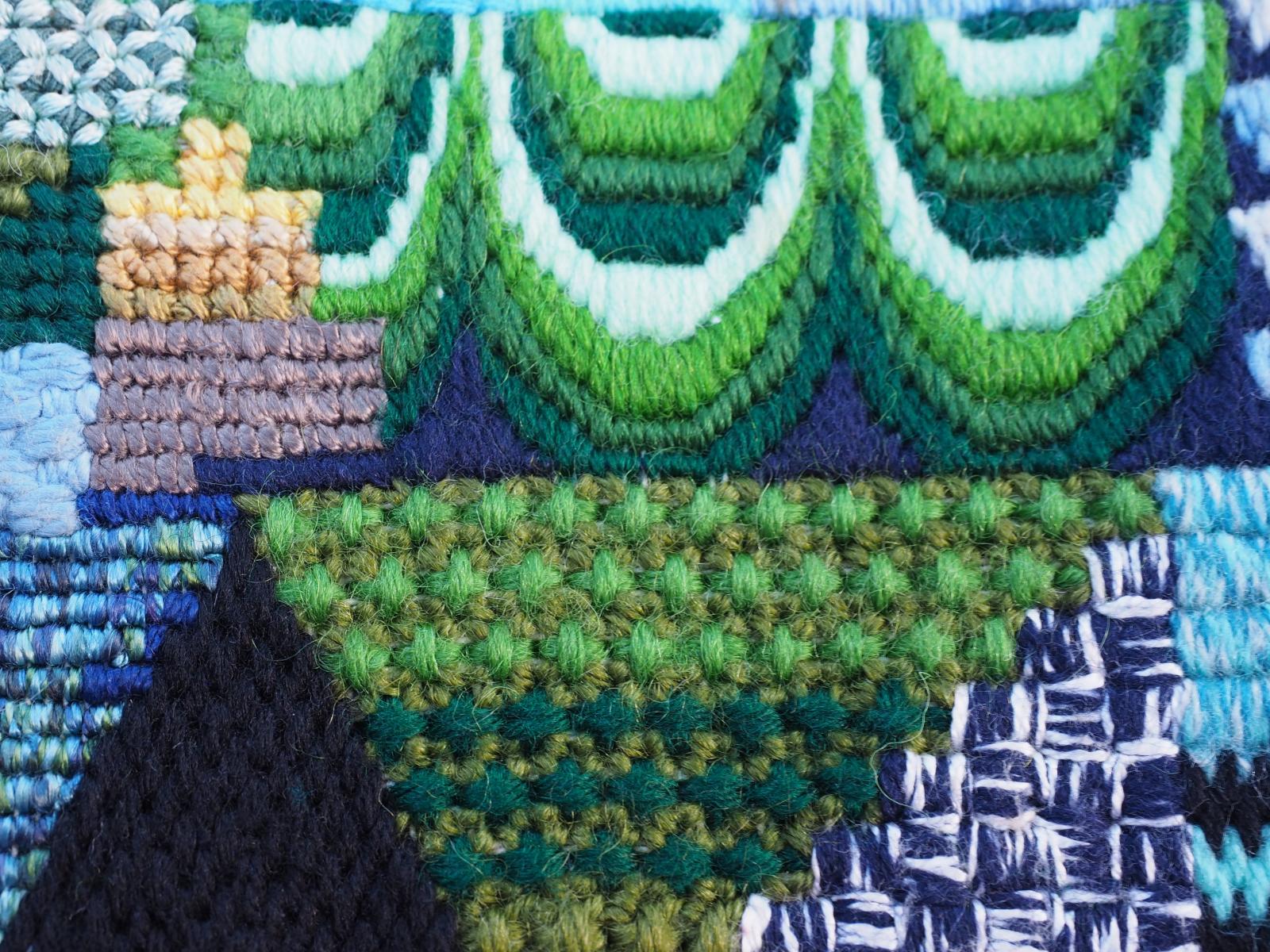 Detail of canvas work bag