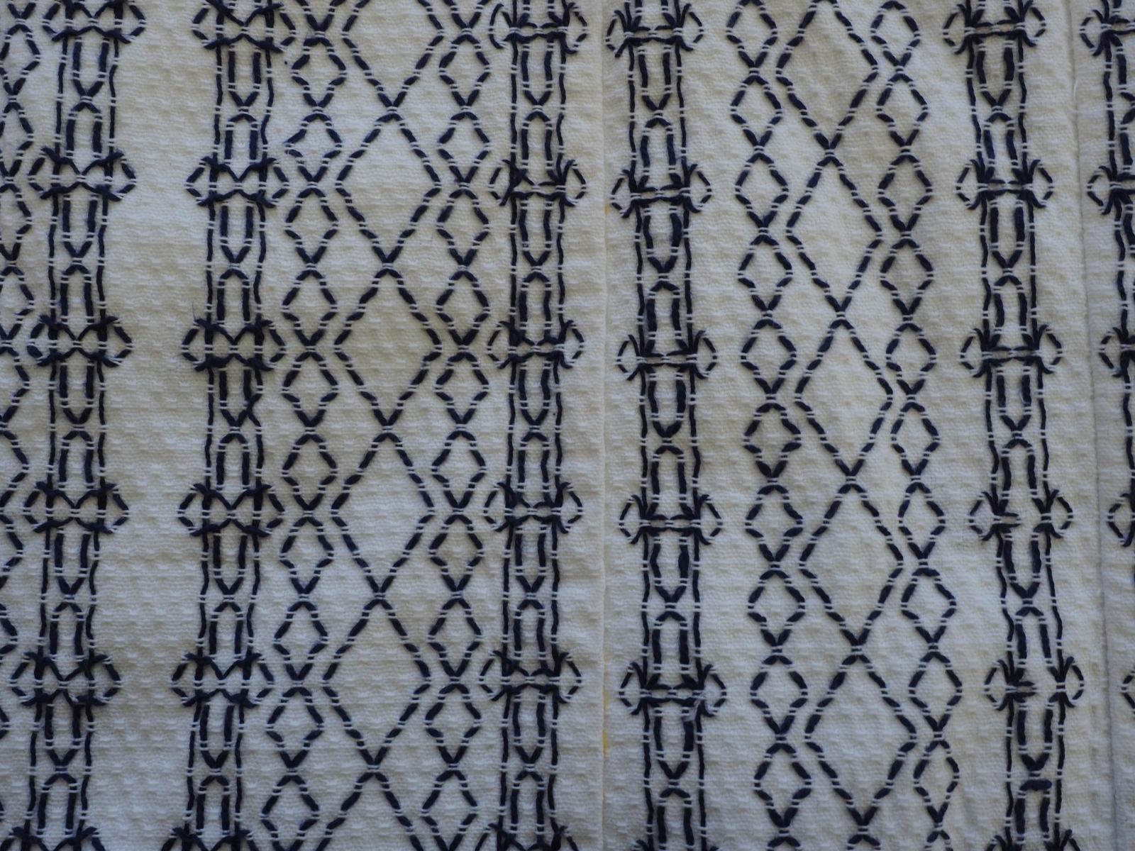 Detail on swedisn darning bag