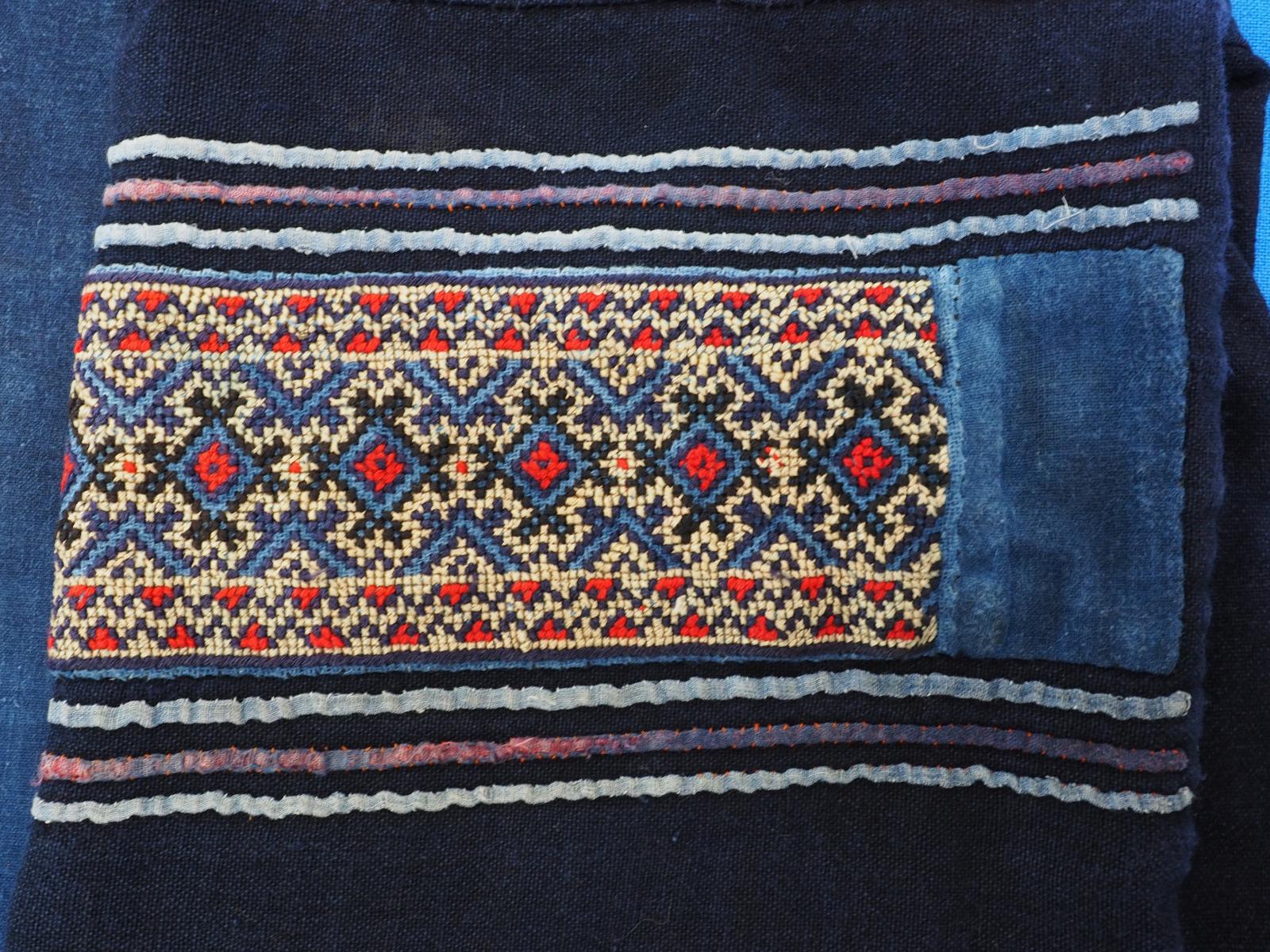 Sleeve detail on Hmong jacket