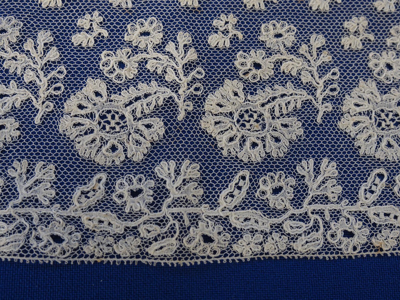 Machine lace edging detail