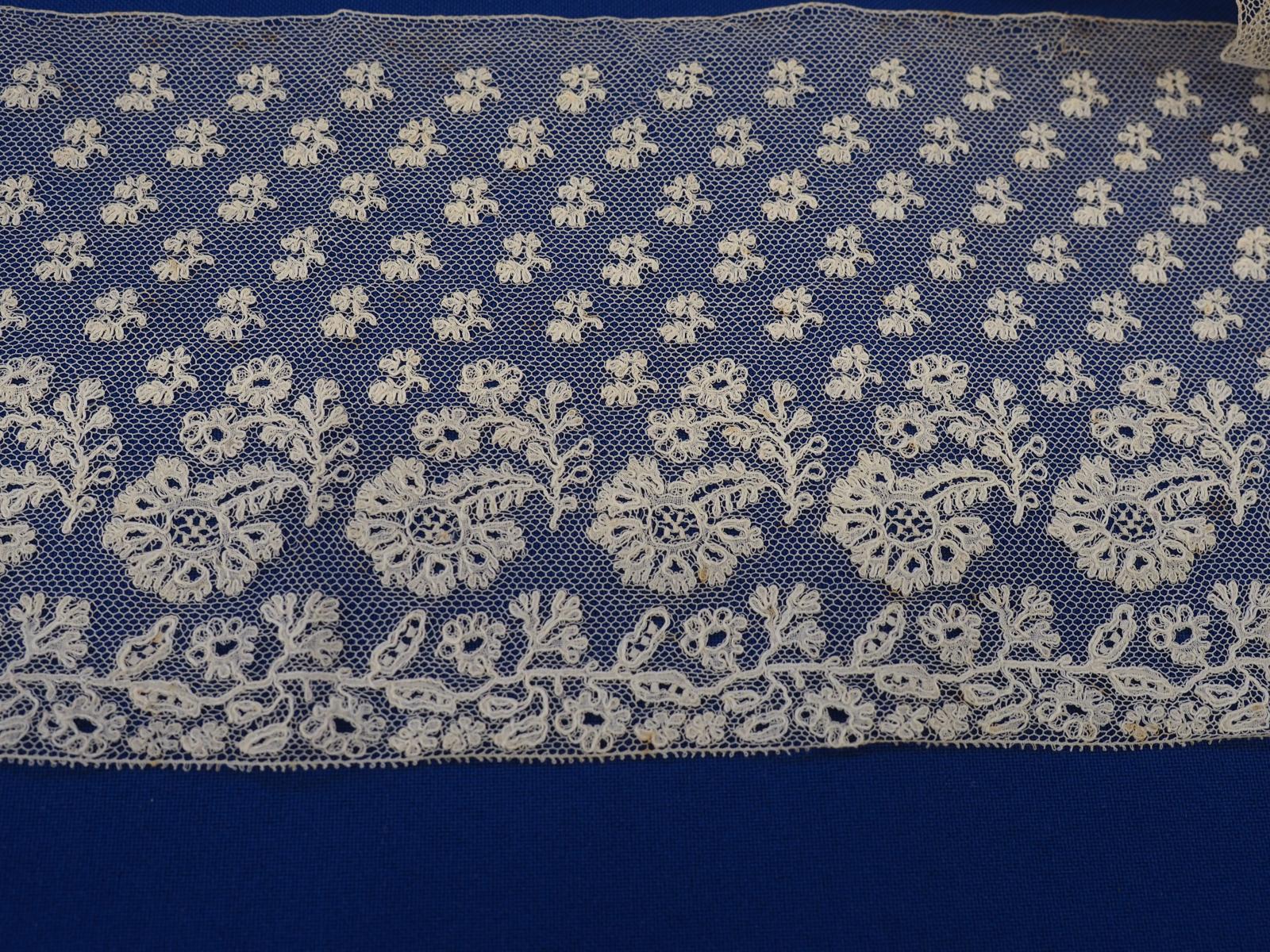 Machine lace edging detail