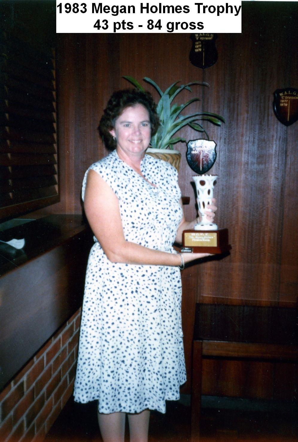 Blacker, Cynthia - Megan Holmes Trophy winner 1983