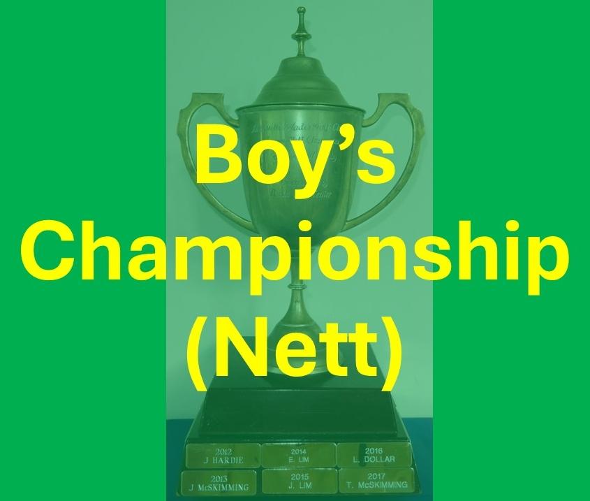 Boy's Championship (Nett)