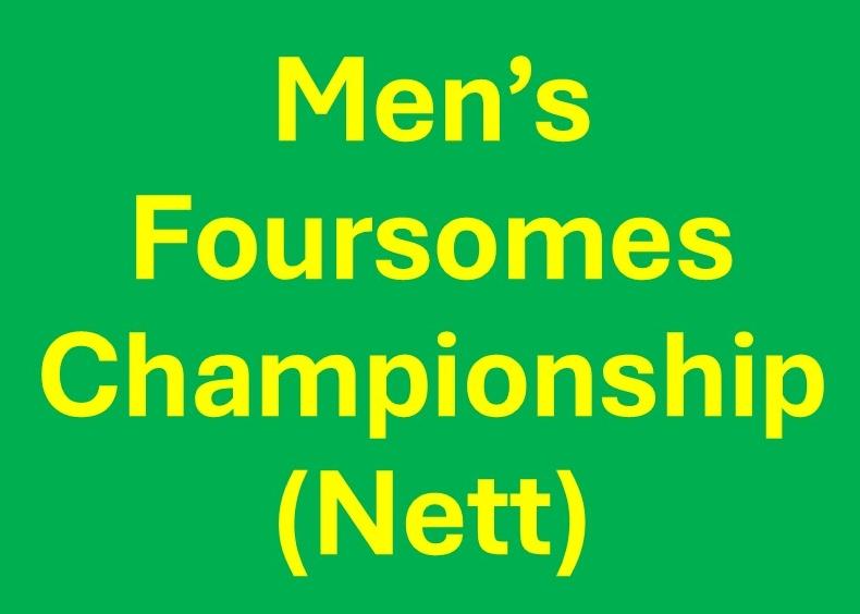 Men's Foursomes Championship (Nett)