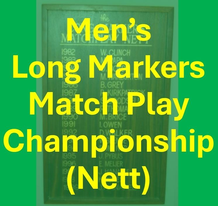 Men's Long Markers Match Play Championship