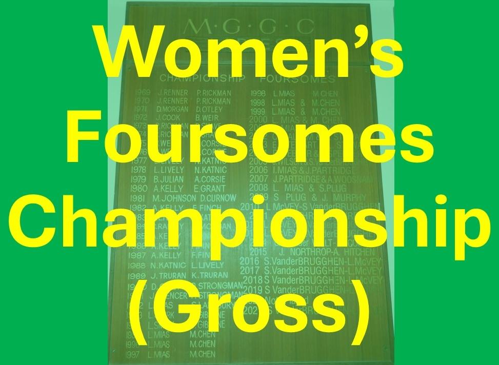 Women's Foursomes Championship (Gross)