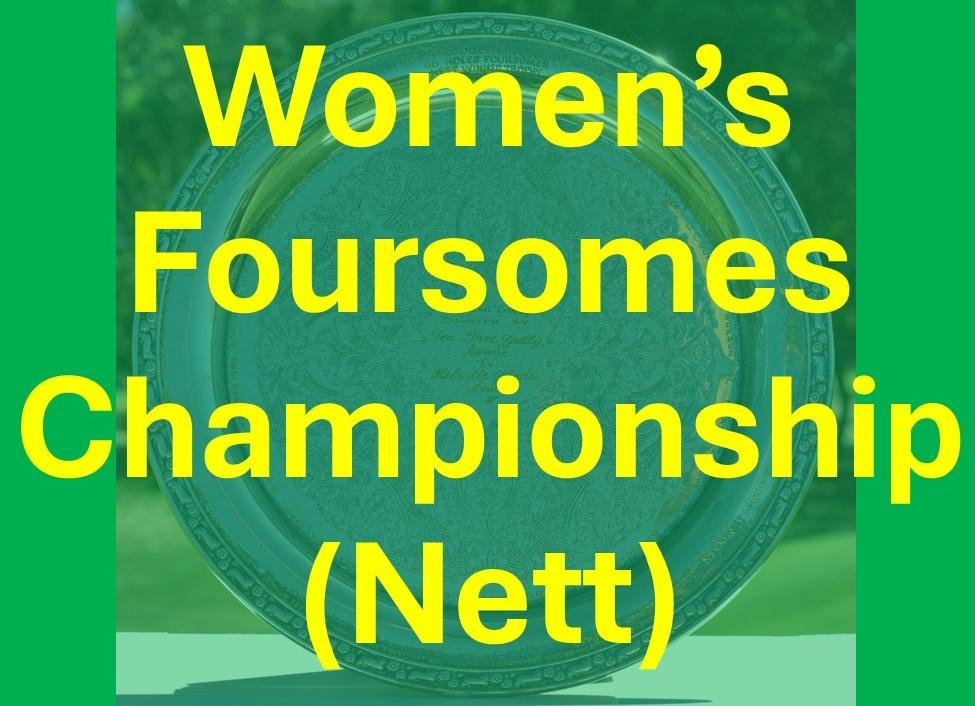 Women's Foursomes Championship (Nett) Tea Tree Gully Trophy