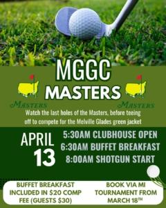 Melville Glades Green Jacket - Masters Monday Flyer 2026