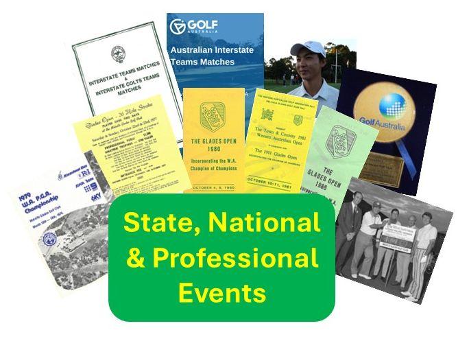 State, National and Professional Events