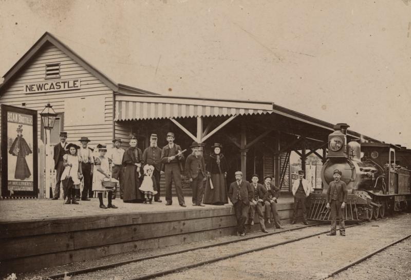 The new platform at the Newcastle (Toodyay) railway station