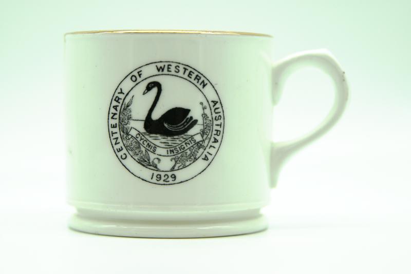 Commemorative tea cup, centenary of Western Australia