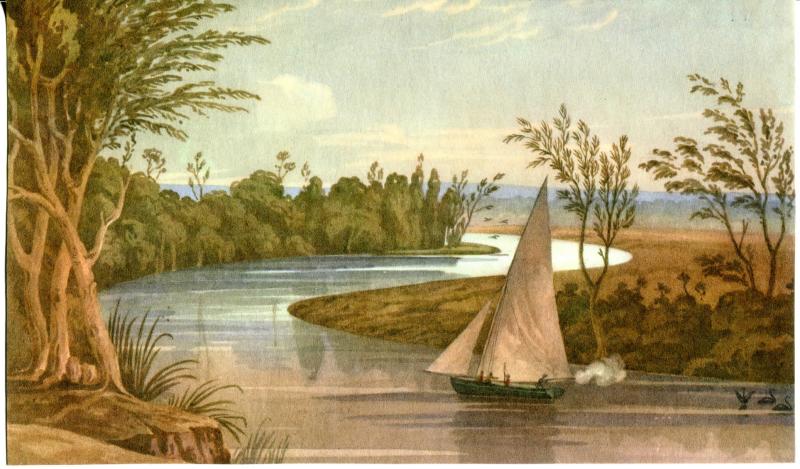 Exploration of Swan River on Captain Stirling's First Voyage (January)