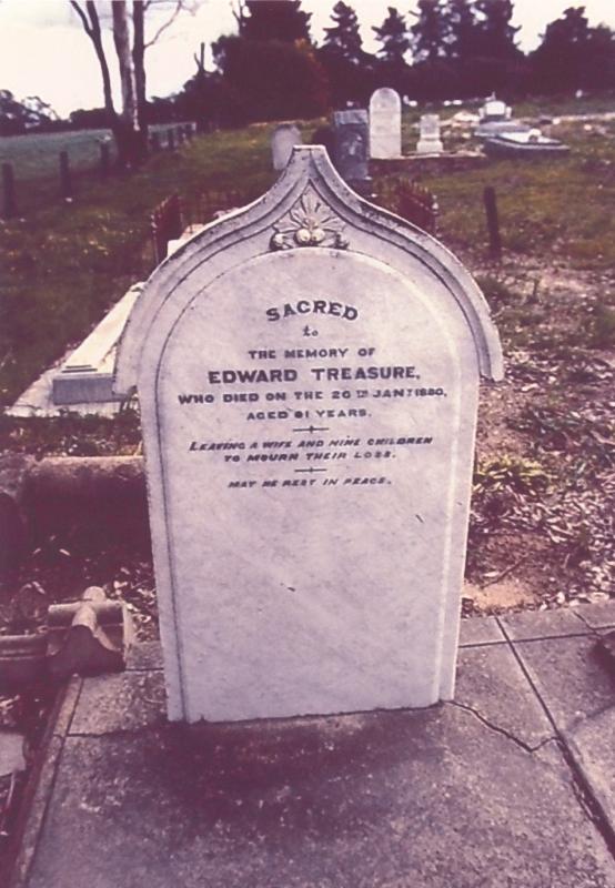 Edward Treasure Headstone