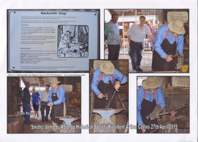 Blacksmith Demonstration at Elverd's Cottage