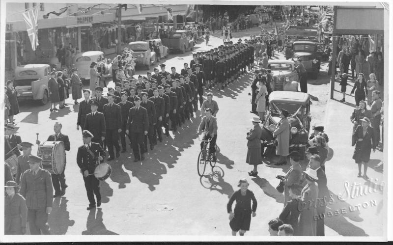 VP Day Parade WW2 in Queen St Busselton