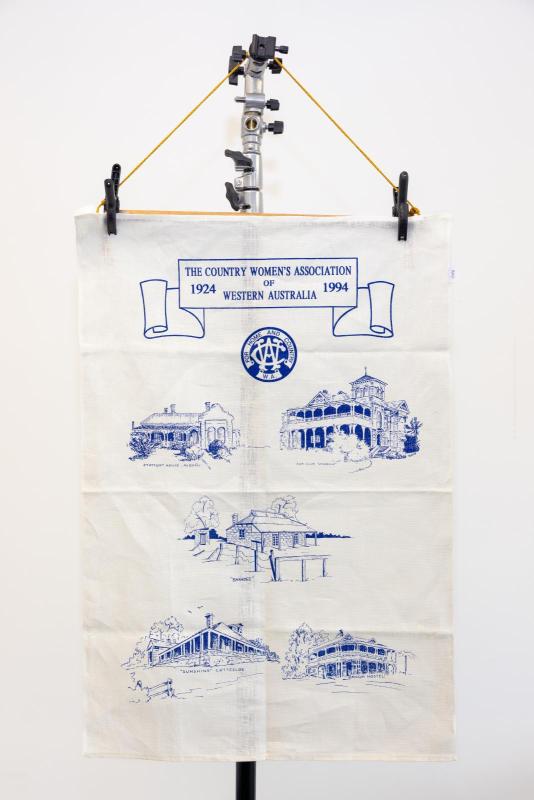 CWA hostels tea towel