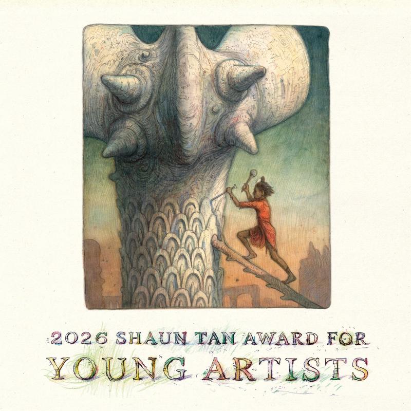 2026 Shaun Tan Award for Young Artists logo. 