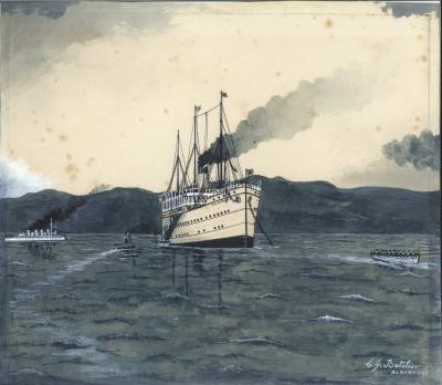 SS FUSAN MARU {STEAMSHIP} - JAPANESE TROOP SHIP
