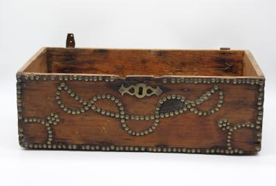 Wooden box, decorated