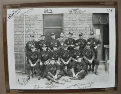 Photograph of the 1937 Western Australian Claxton Shield Baseball Team