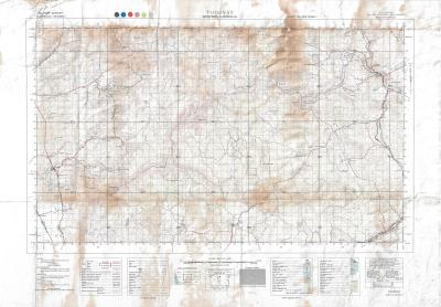 TOPOGRAPHICAL MAP, TOODYAY TO PEARCE AIR BASE