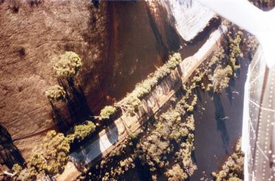 Aerial View Of Receding Floodwater