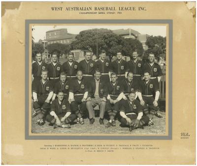 1955 Western Australian Claxton Shield Series baseball team