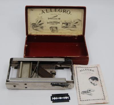 Honing and stropping machine for safety razor blades