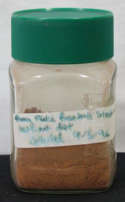 Dirt from Parry Field Baseball Stadium - 1996 (front)