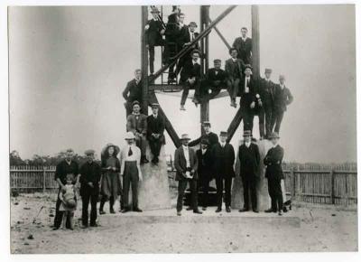Photograph - Group around Mast, Applecross Wireless Station