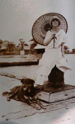 Photograph - Mrs Ethel Chapman, Applecross Jetty, 1926