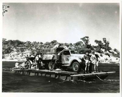 Photograph - 18 Pounder Being Transported, Point Walter, 1943
