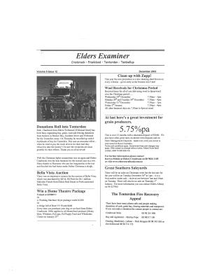 Elders Examiner - December 2003