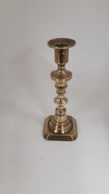 Brass Candlestick 75mm. A late Victorian small Brass Candlestick c.1890