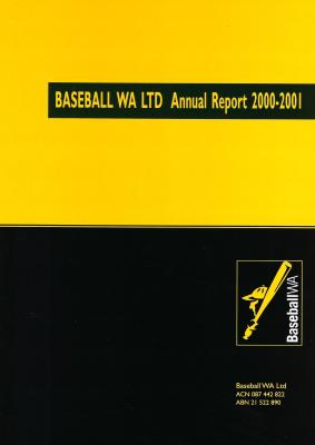 Baseball WA Ltd Annual Report 2000-2001