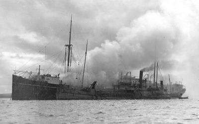 PRINCESS ROYAL HARBOUR, SS JANUS, No 2 HOLD FIRE