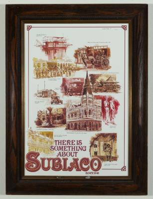 POSTER (FRAMED): 'THERE'S SOMETHING ABOUT SUBIACO', SUBIACO BUSINESS ASSOCIATION