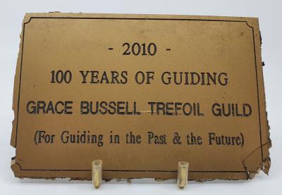 100 Years of Guiding Plaque