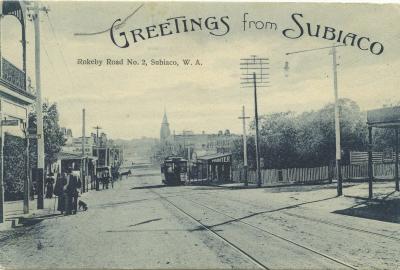 POSTCARD, 'GREETINGS FROM SUBIACO, ROKEBY ROAD NO. 2, W.A.'