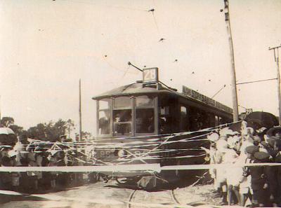 Grand opening of first Como Tram, 1922